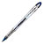 Uni-Ball Vision Elite UB-200 Bolígrafo de punta de bola, punta mediana, cuerpo de plástico plateado, tinta azul oscuro - 1