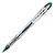 Uni-Ball Vision Elite UB-200 Bolígrafo de punta de bola, punta mediana, cuerpo de plástico plateado, tinta verde - 1