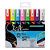 Uni Chalk PWE-5M Marcatore per lavagna, Inchiostro a base d'acqua non permanente, 1,8 - 2,5 mm, Colori assortiti (confezione 8 pezzi) - 1