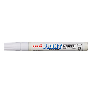 Uni Marqueur peinture Paint PX 20 pointe moyenne conique 1,8 - 2,2 mm - Blanc