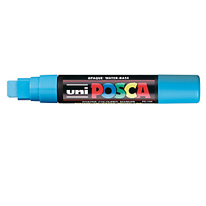 UNI MITSUBISHI Marcatore a base d'acqua Uni Posca PC17K - punta extra large a scalpello 15,0mm - azzurro - Uni Mitsubishi UNI MITSUBISHI Marcatore a base d'acqua Uni Posca PC17K - punta extra large a scalpello 15,0mm - azzurro - Uni Mitsubishi