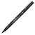 Uni Pin Bolígrafo fineliner, punta fina de 0,2 - 0,8 mm, cuerpo negro, tinta negra - 3