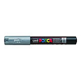 Uni Posca PC-1M Marcador de pintura, punta ojival, 0,7 - 1 mm, color Plata Uni Posca PC-1M Marcador de pintura, punta ojival, 0,7 - 1 mm, color Plata