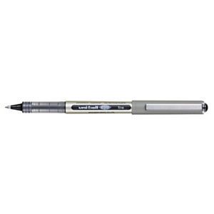 Uni Stylo roller Eye UB-157 bille moyenne - corps en polypropylène argenté encre noire Uni Stylo roller Eye UB-157 bille moyenne - corps en polypropylène argenté encre noire