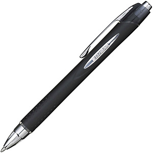 Uni Stylo roller rétractable Jetstream pointe de 1 mm avec zone de préhension - corps noir encre noire Uni Stylo roller rétractable Jetstream pointe de 1 mm avec zone de préhension - corps noir encre noire