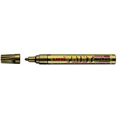 Uni UNI PAINT PX-20 Marcador permanente de pintura, punta ojival, 2,2 mm, color oro