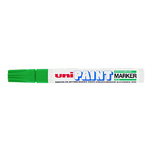 Uni UNI PAINT PX-20 Marcador permanente de pintura, punta ojival, 2,2 mm, Verde