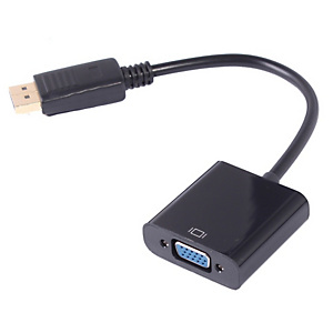 Uniformatic 0.2m DisplayPort - VGA m/f, 0,2 m, VGA (D-Sub), DisplayPort, Mâle, Femelle, Noir 14620 Uniformatic 0.2m DisplayPort - VGA m/f, 0,2 m, VGA (D-Sub), DisplayPort, Mâle, Femelle, Noir 14620
