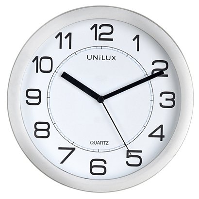 Unilux Horloge analogique à quartz Attraction diamètre 22 cm, aimantée - Gris métal - 1