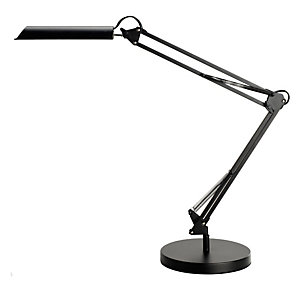 UNILUX Lampada da tavolo Swingo - a led - con base e morsetto - 44 x 34,5 x 13,5 cm - 10 W - nero