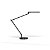 Unilux Lampe de bureau Mambo - Led intégrée - 5,6W - Double bras et tête articulés - Noir - 1