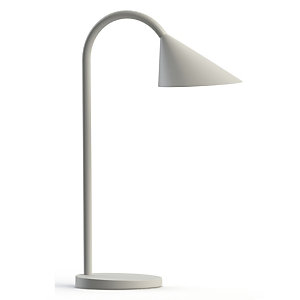 Unilux Lampe de bureau Sol - Led intégrée - 4W - Bras flexible - Blanc