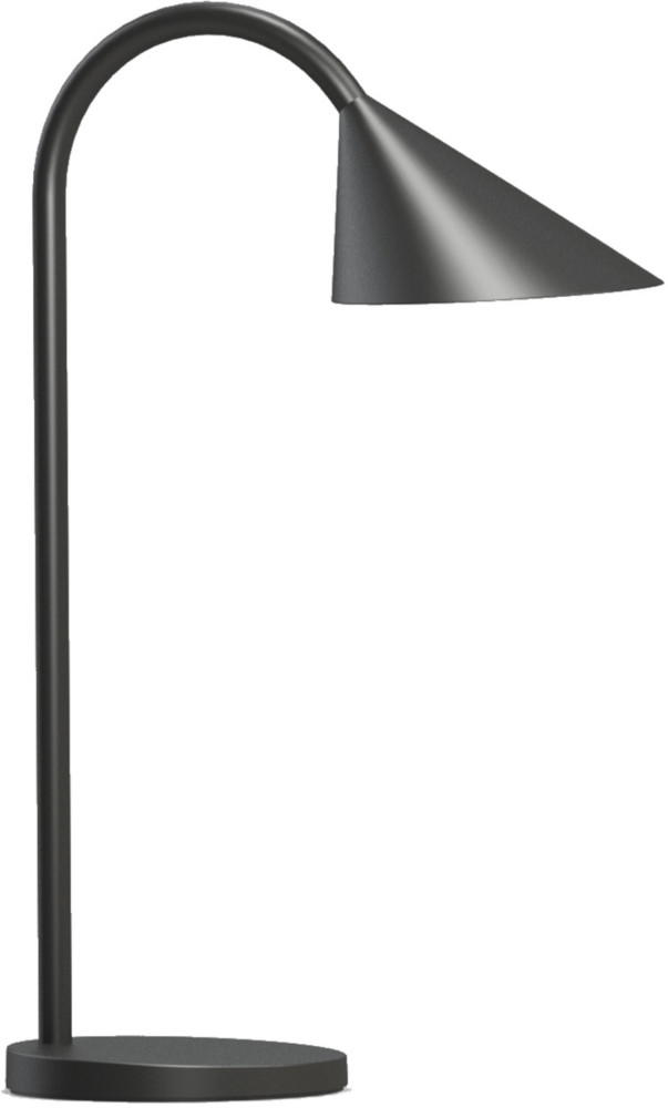 Unilux Lampe de bureau Sol - Led intégrée - 4W - Bras flexible - Noir