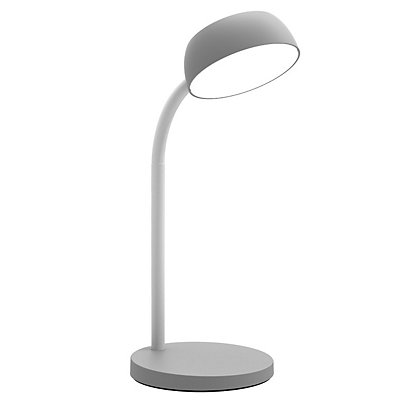 Unilux Lampe de bureau Tamy Led intégrée - 6W - Bras flexible 360° - Gris