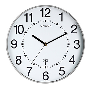 UNILUX Orologio da parete Wave - diametro 30 cm - bianco - Unilux UNILUX Orologio da parete Wave - diametro 30 cm - bianco - Unilux