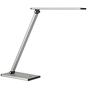 Unilux Terra Flexo LED, aluminio y ABS, plata y negro Unilux Terra Flexo LED, aluminio y ABS, plata y negro