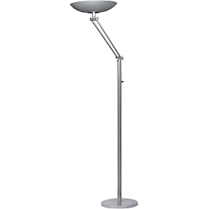 Unilux Varialux Lampada da terra LED con braccio articolato, Grigio Unilux Varialux Lampada da terra LED con braccio articolato, Grigio