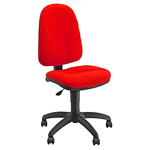 UNISIT Team TMI Silla de oficina, tela, altura 95-107 cm, rojo