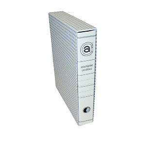 Universale Registratore archivio, Formato Protocollo, Dorso 5 cm, Cartone, Grigio