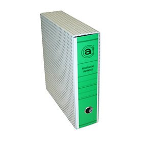 Universale Registratore archivio, Formato Protocollo, Dorso 8 cm, Cartone, Verde