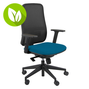 Universe silla ergonómica, Sincro, asiento traslack, brazos regulables, negro / azul Universe silla ergonómica, Sincro, asiento traslack, brazos regulables, negro / azul