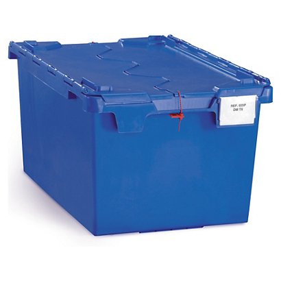 Univerzálny stohovateľný box 710 x 460 x 330 mm, modrý, objem 80 l - 1