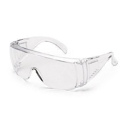 UNIVET Occhiale protettivo di sicurezza 520 Clear, Sovrapponibile agli occhiali da vista, Lente Trasparente, Montatura Trasparente - 1