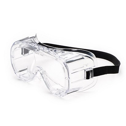 UNIVET Occhiale protettivo di sicurezza a maschera 602 Clear 1, Sovrapponibile agli occhiali da vista, Lente Trasparente, Montatura Trasparente - 1