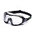 UNIVET Occhiale protettivo di sicurezza a maschera 6x1 Clear Plus, Lente Trasparente, Montatura Gun Metal/Verde - 1