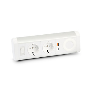 Urban Factory PPS03UF-WH, 1,35 m, Intérieure, Type F, Aluminium, Plastique, Acier, Argent, Blanc, Chine Urban Factory PPS03UF-WH, 1,35 m, Intérieure, Type F, Aluminium, Plastique, Acier, Argent, Blanc, Chine