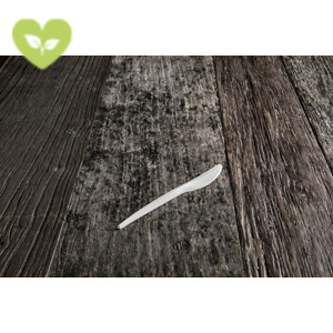 USOBIO Coltello monouso in Mater-bi, Biodegradabile e Compostabile, Avorio (confezione 2.000 pezzi) USOBIO Coltello monouso in Mater-bi, Biodegradabile e Compostabile, Avorio (confezione 2.000 pezzi)