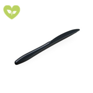 USOBIO Coltello monouso in Mater-bi, Imbustato singolarmente, Biodegradabile e Compostabile, Nero (confezione 500 pezzi) USOBIO Coltello monouso in Mater-bi, Imbustato singolarmente, Biodegradabile e Compostabile, Nero (confezione 500 pezzi)