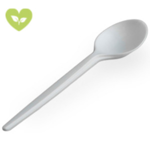 USOBIO Mini cucchiaino monouso per Finger Food, Mater-Bi, Biodegradabile e Compostabile, Avorio (confezione 1.500 pezzi) USOBIO Mini cucchiaino monouso per Finger Food, Mater-Bi, Biodegradabile e Compostabile, Avorio (confezione 1.500 pezzi)