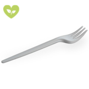 USOBIO Mini forchetta monouso per Finger Food, Mater-Bi, Biodegradabile e Compostabile, Avorio (confezione 1.500 pezzi) USOBIO Mini forchetta monouso per Finger Food, Mater-Bi, Biodegradabile e Compostabile, Avorio (confezione 1.500 pezzi)