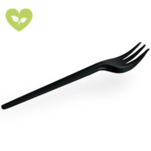 USOBIO Mini forchetta monouso per Finger Food, Mater-Bi, Biodegradabile e Compostabile, Nero (confezione 1.500 pezzi) USOBIO Mini forchetta monouso per Finger Food, Mater-Bi, Biodegradabile e Compostabile, Nero (confezione 1.500 pezzi)