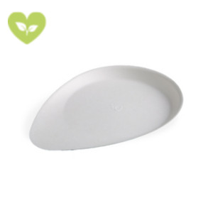 USOBIO Piatto grande monouso Sucadrops, Polpa di cellulosa, Bianco (confezione 500 pezzi) USOBIO Piatto grande monouso Sucadrops, Polpa di cellulosa, Bianco (confezione 500 pezzi)