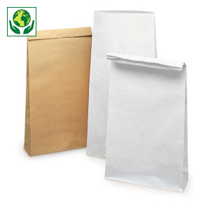 UTFÖRSÄLJNING - Starka papperspåsar - välj mellan vita eller bruna