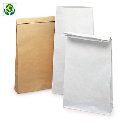UTFÖRSÄLJNING - Starka papperspåsar - välj mellan vita eller bruna - 1
