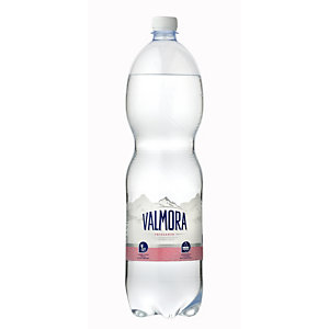 VALMORA Acqua minerale Frizzante, Bottiglia di plastica, 1,5 l (confezione 6 bottiglie)
