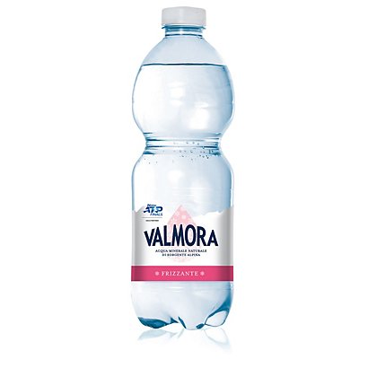 VALMORA Acqua minerale Frizzante, Bottiglia di plastica, 500 ml (confezione 12 bottiglie)