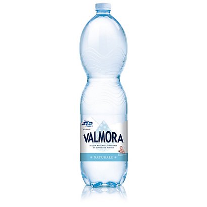 VALMORA Acqua minerale Naturale, Bottiglia di plastica, 1,5 l (confezione 6 bottiglie)