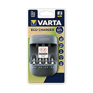 VARTA, Pile e torce elettriche, Caricabatterie eco charger vuoto, 57680101401
