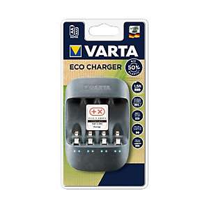 VARTA, Pile e torce elettriche, Caricabatterie eco charger vuoto, 57680101401 VARTA, Pile e torce elettriche, Caricabatterie eco charger vuoto, 57680101401