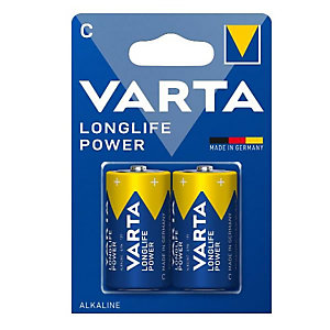 VARTA, Pile e torce elettriche, Cf2 longlife power blu c 1/2 torcia, 4914121412