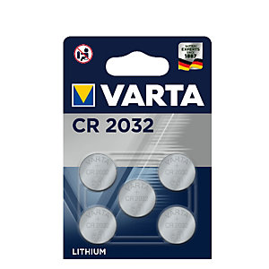 VARTA, Pile e torce elettriche, Cr 2032 (litio) blister x5, 6032101415