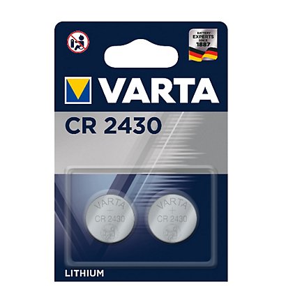 VARTA, Pile e torce elettriche, Cr 2430 (litio) conf.da 2, 6430101402 - 1