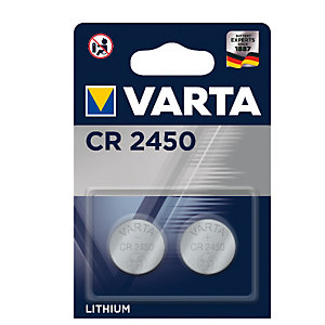 VARTA, Pile e torce elettriche, Cr 2450 (litio) conf.2pz, 6450101402