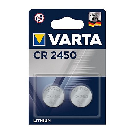 VARTA, Pile e torce elettriche, Cr 2450 (litio) conf.2pz, 6450101402 - 1