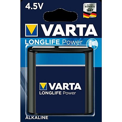 VARTA, Pile e torce elettriche, Longlife power blu 4.5 alcalina, 4912121411 - 1