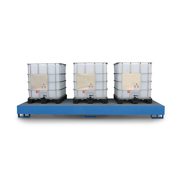 Vasca di contenimento con rialzo 272x165x83 cm per 2 cisternette capacità 1000 litri - 3